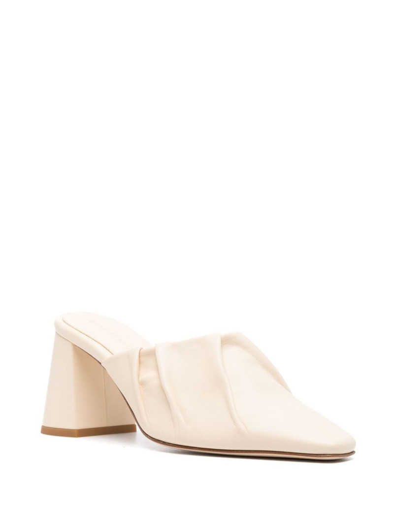 DEAR FRANCES Sherry leather mules outlook
