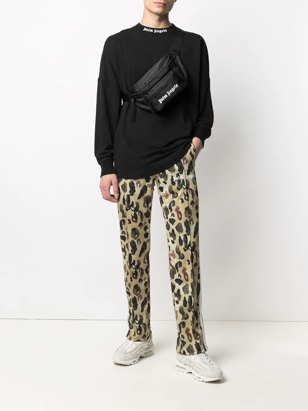 camouflage print track pants - 2