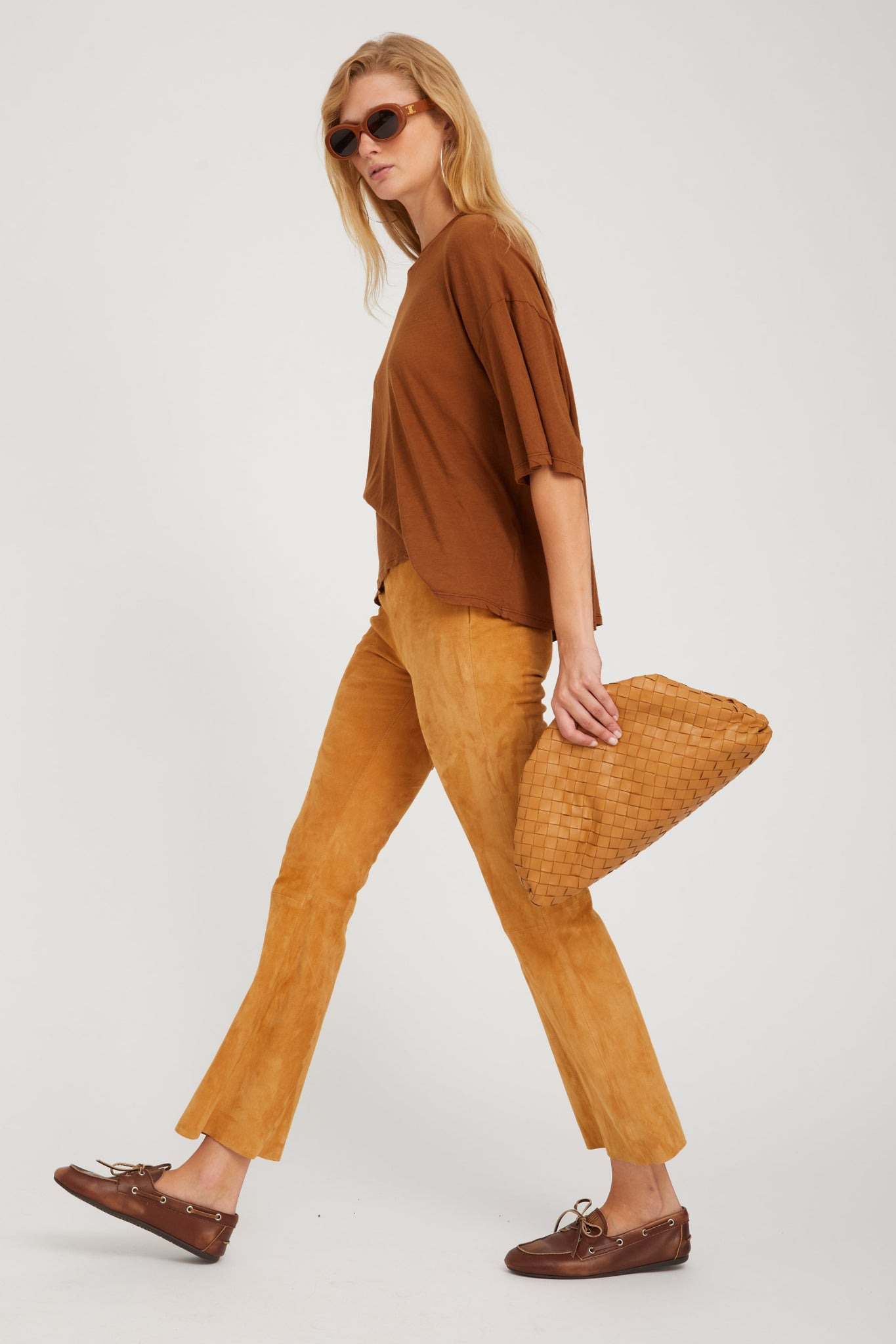 CHESTNUT BOXY TEE - 3