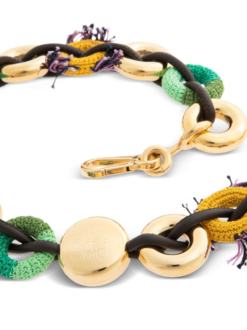 Loewe crochet donut-chain bag strap outlook