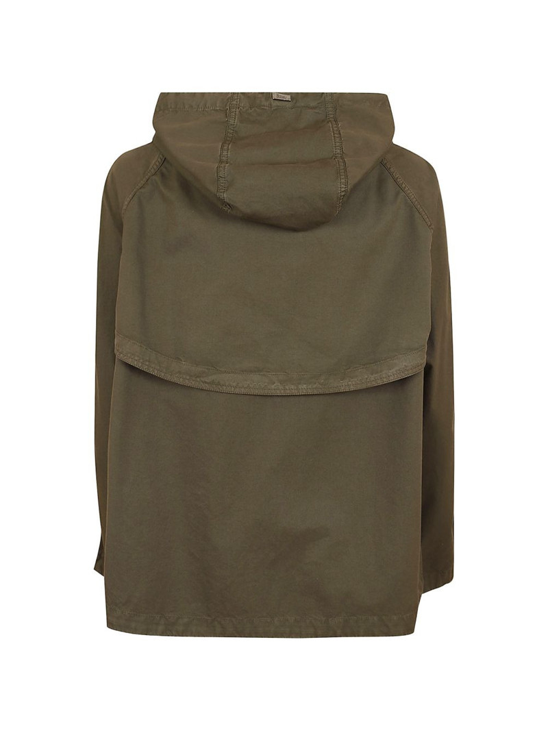 Herno hooded buttoned jacket outlook