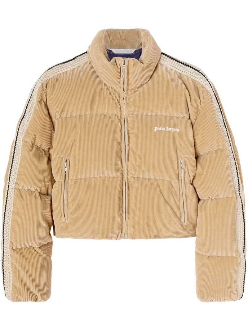 Palm Angels Corduroy Crop Down Jacket outlook