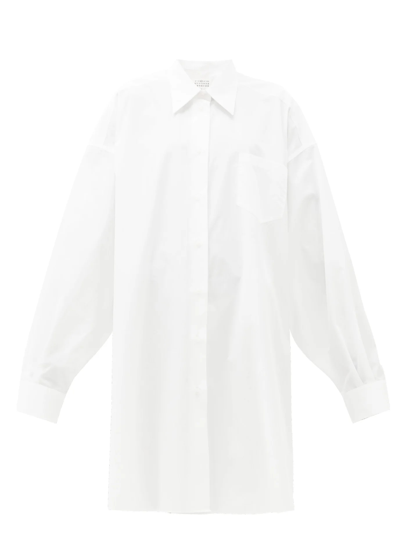 Oversized cotton shirtdress - 1