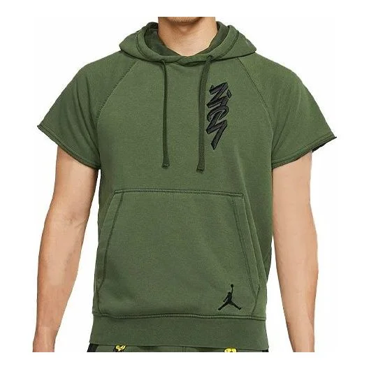 Nike AS M J ZION DF CUTOFF Hoodie CARBON Green DA9843-335 - 1