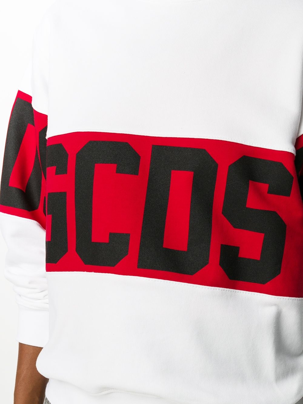 contrast logo strip sweatshirt - 5