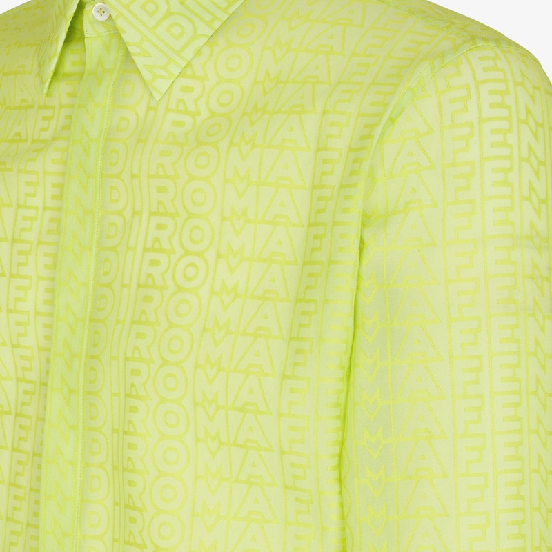 Regular-fit shirt with Italian-style collar. Concealed closure with buttons. Part of the Fendi by Ma 3