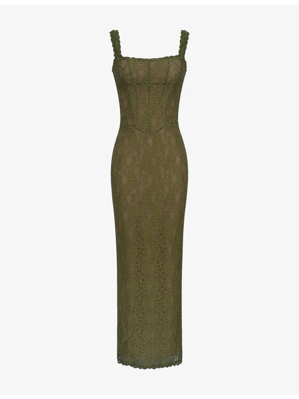 Aureliana Lace Scallop-Trim Woven Maxi Dress - 1