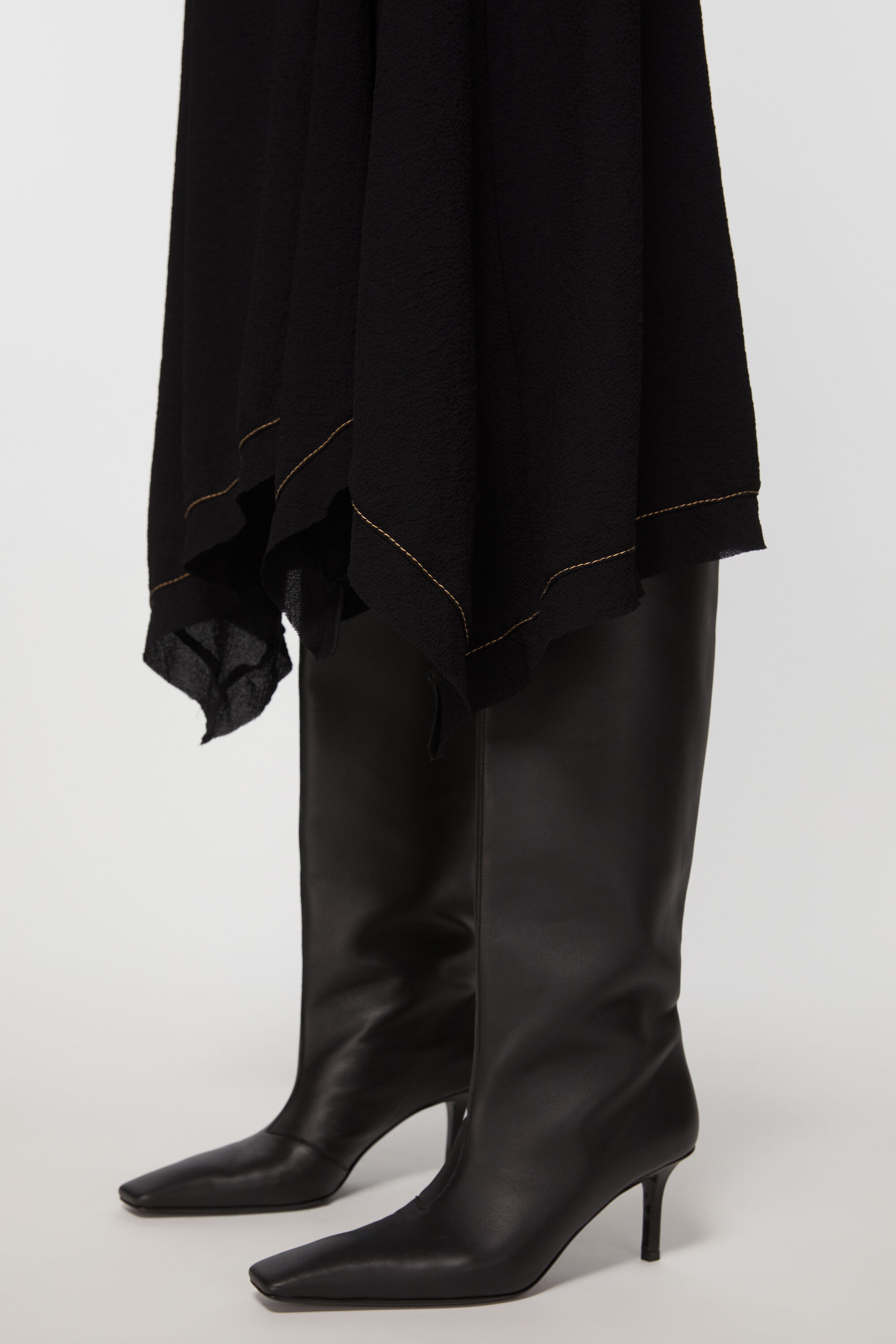 Print sleeveless dress - Black - 5