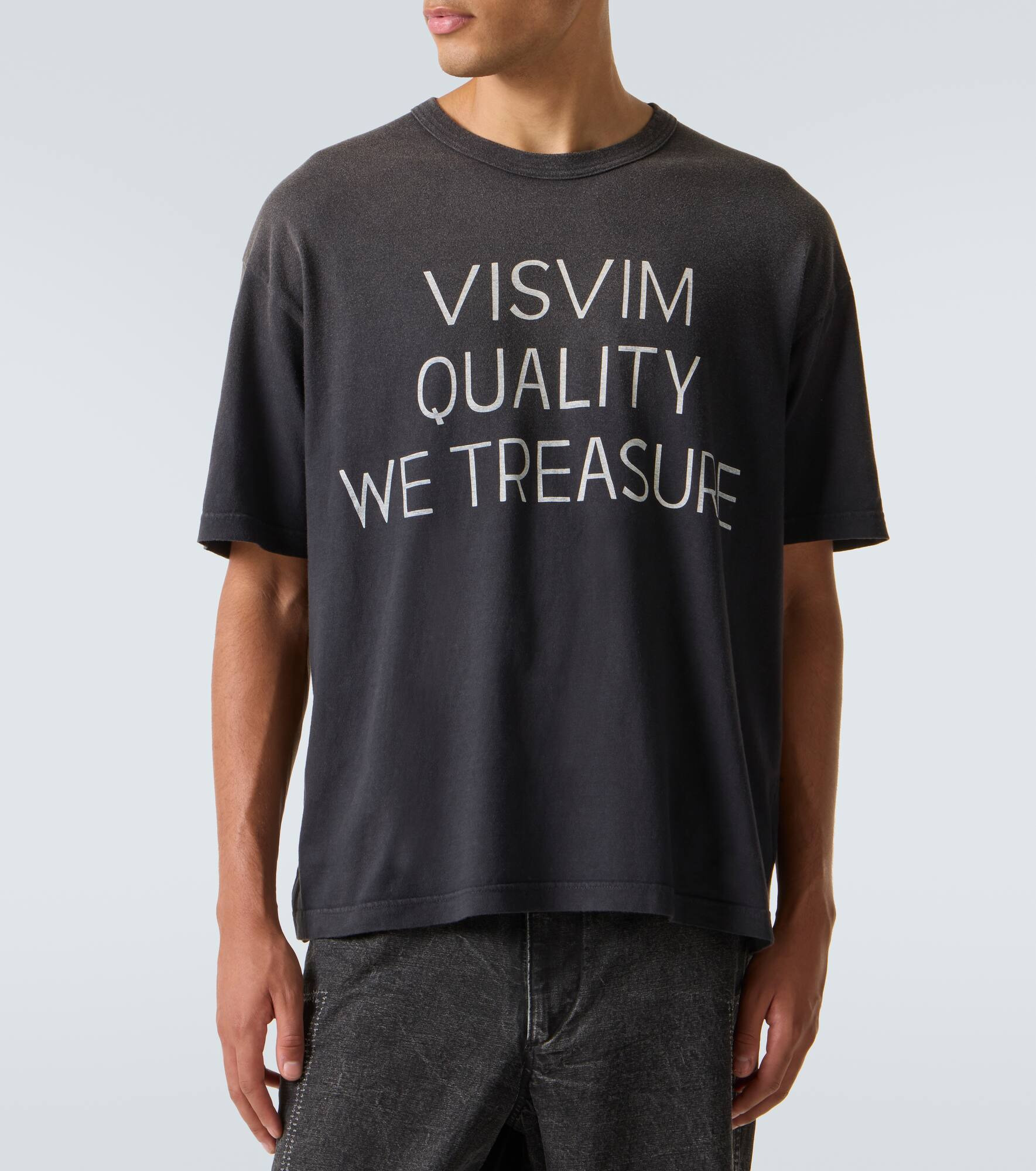 Jumbo printed cotton-blend T-shirt - 3