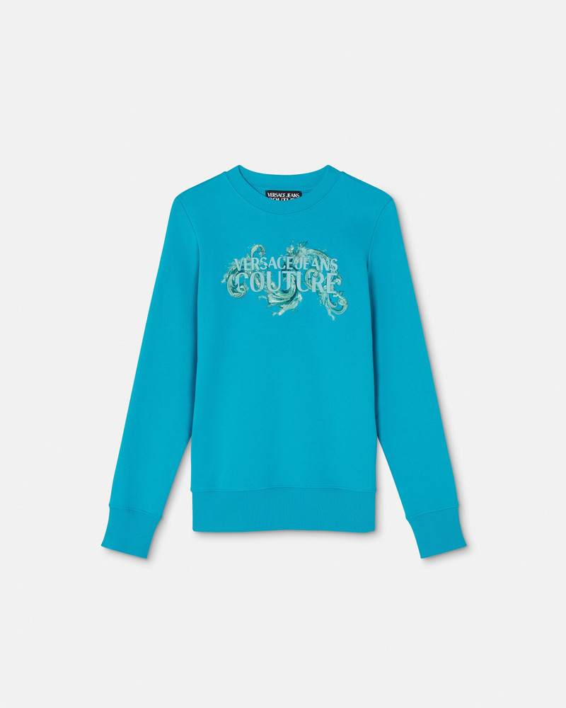 Printed Embellished Cotton-Jersey Sweatshirt 1