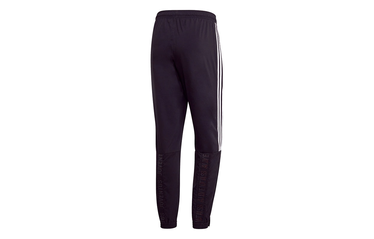 adidas Juve Ssp Pnt Juventus Soccer/Football Casual Bundle Feet Sports Long Pants Black FR4217 - 2