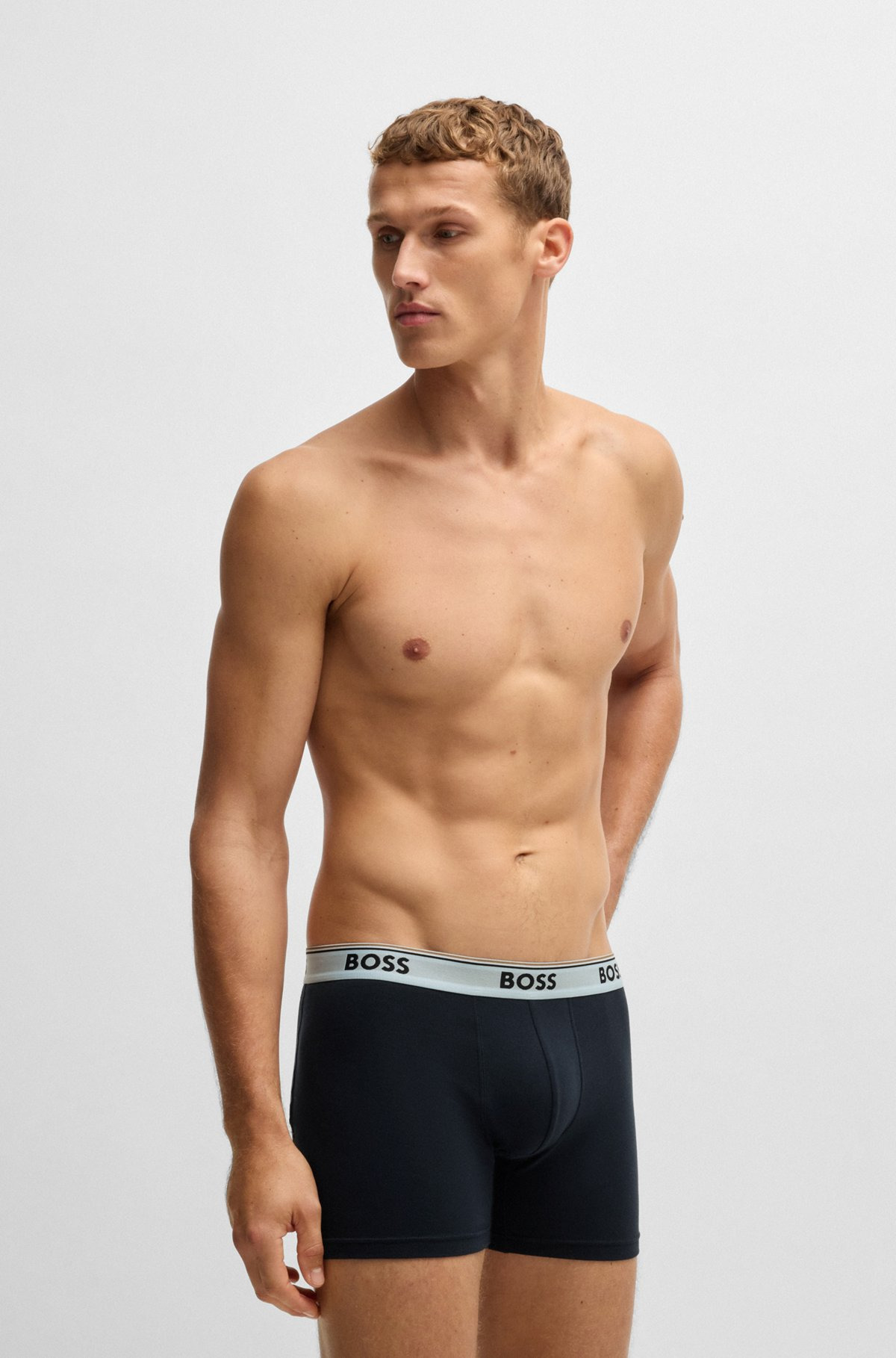 THREE-PACK OF STRETCH COTTON BOXER BRIEFS - 7