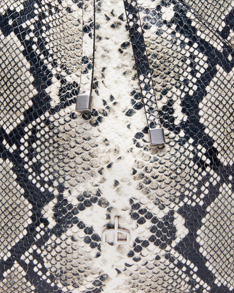 Alix Snakeskin Leather Tote 5