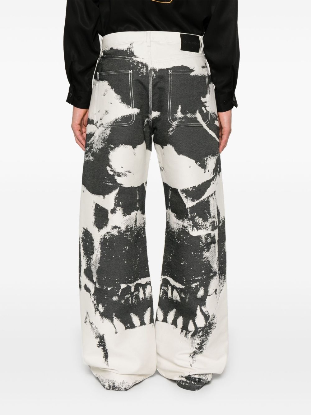 skull-print trousers - 4
