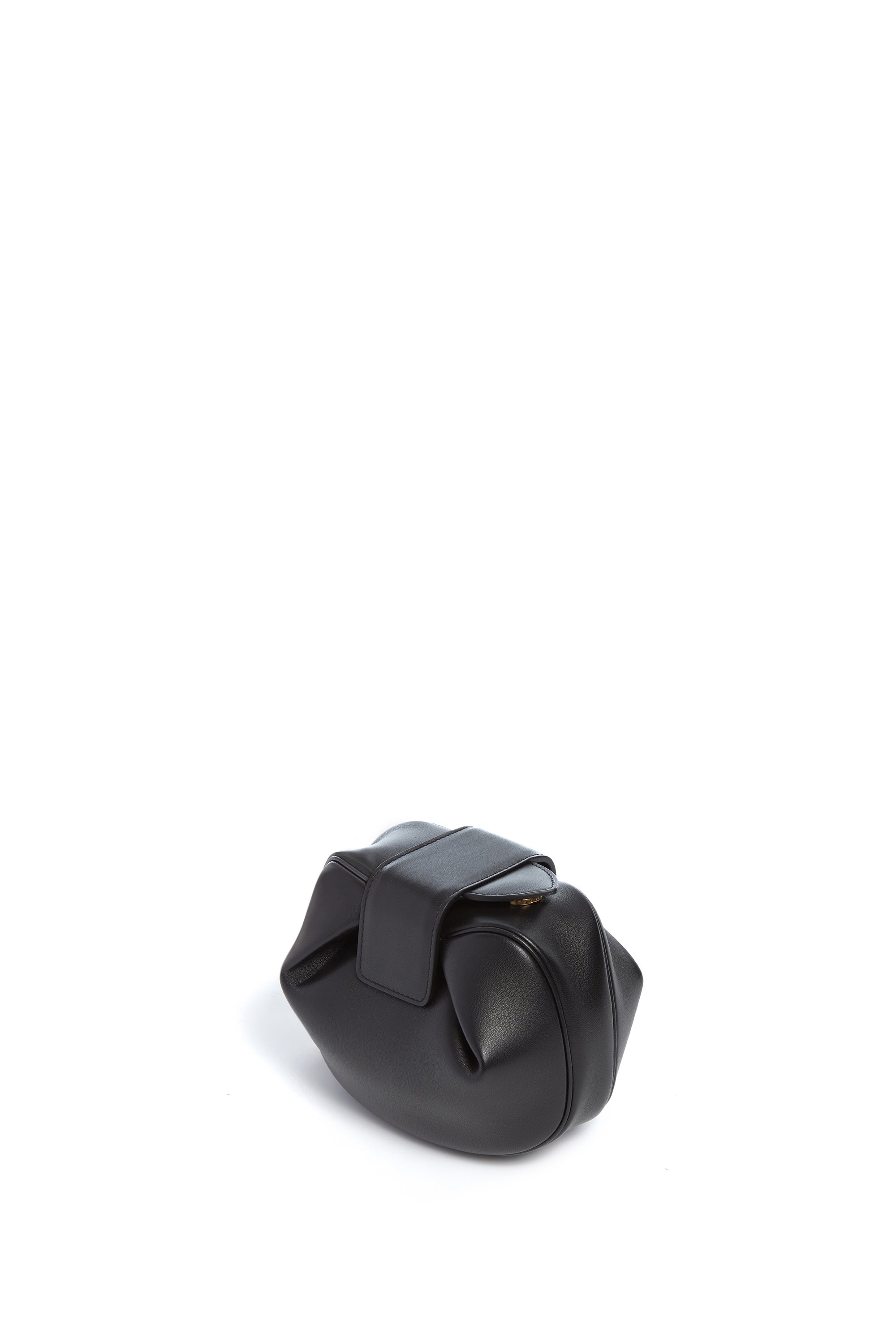 Soft Demi Clutch in Black Nappa Leather - 3