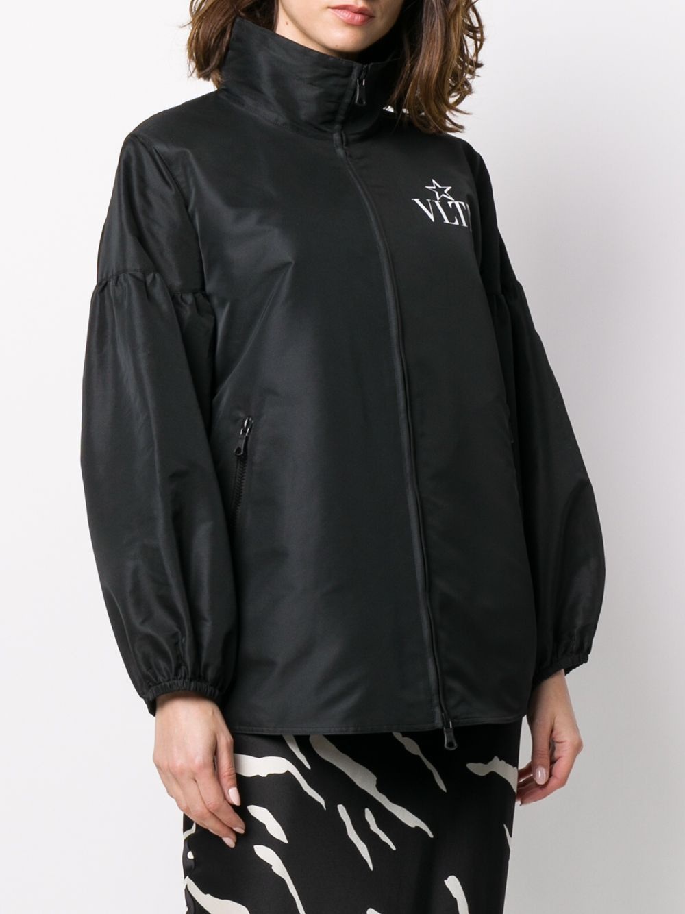logo print bomber jacket - 3