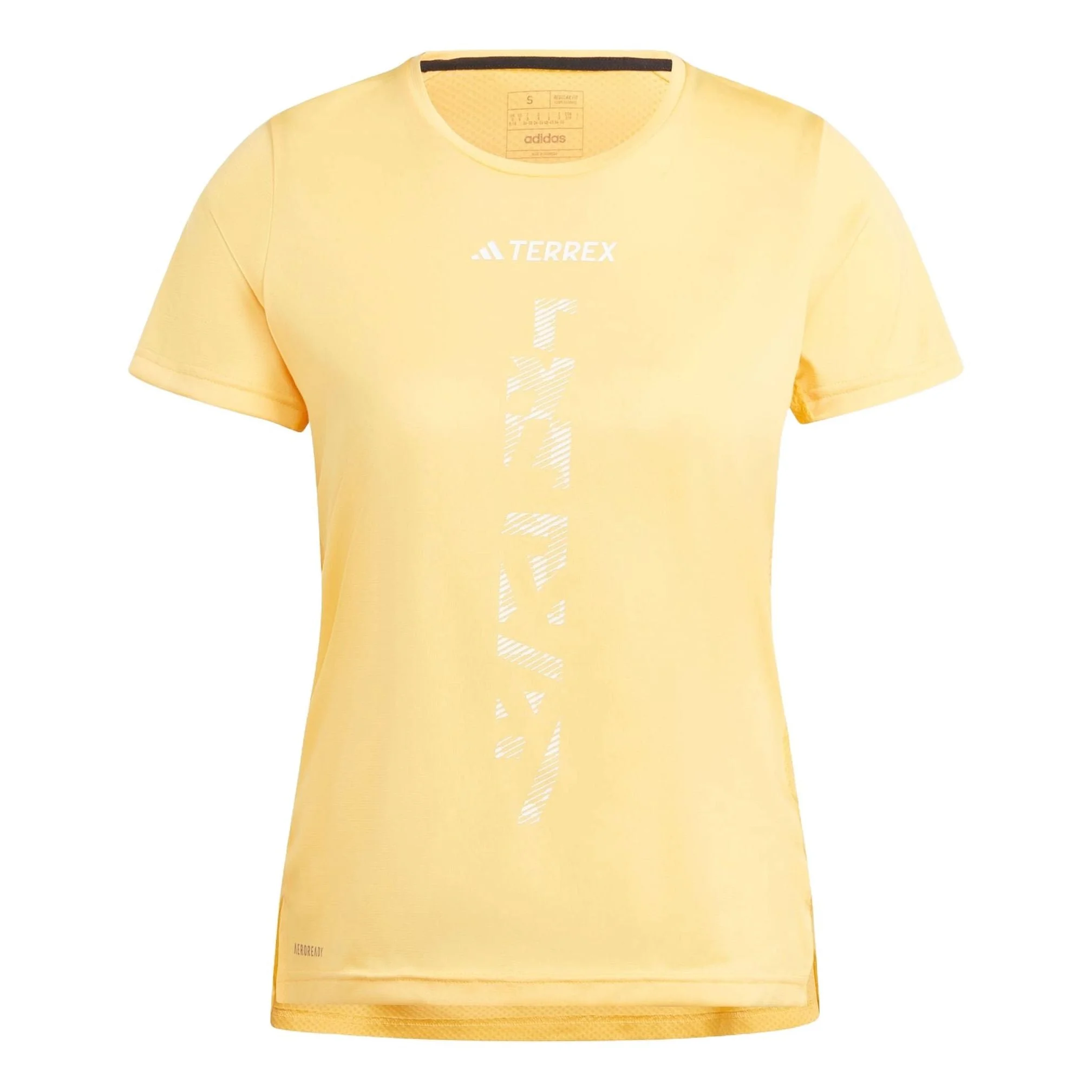 (WMNS) adidas Terrex Agravic Trail Running T-shirt Asia Sizing 'Yellow' IP4823 - 1