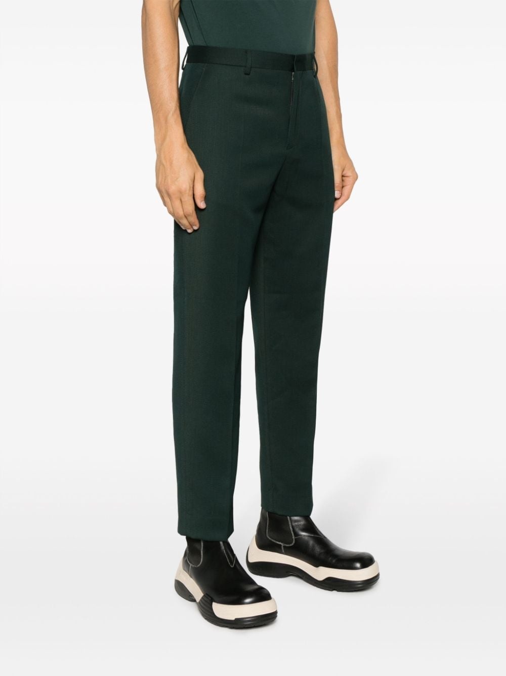 Downtown pressed-crease straight-leg trousers - 3