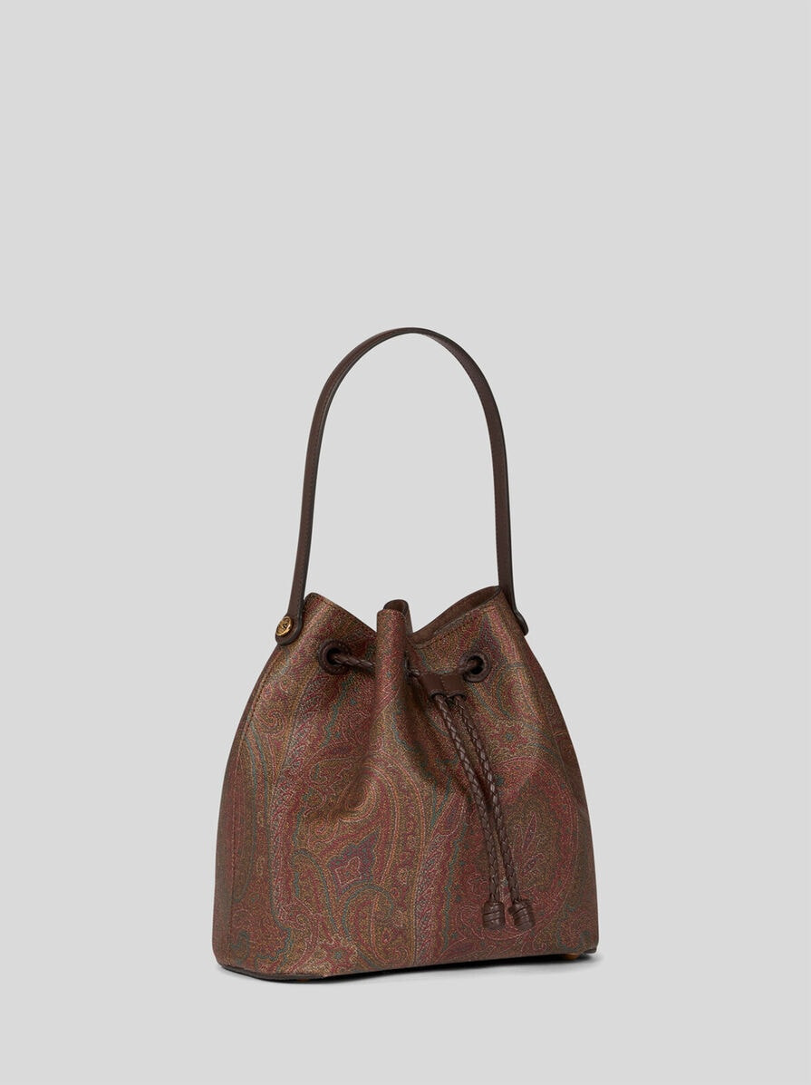 SMALL PAISLEY BUCKET BAG - 6