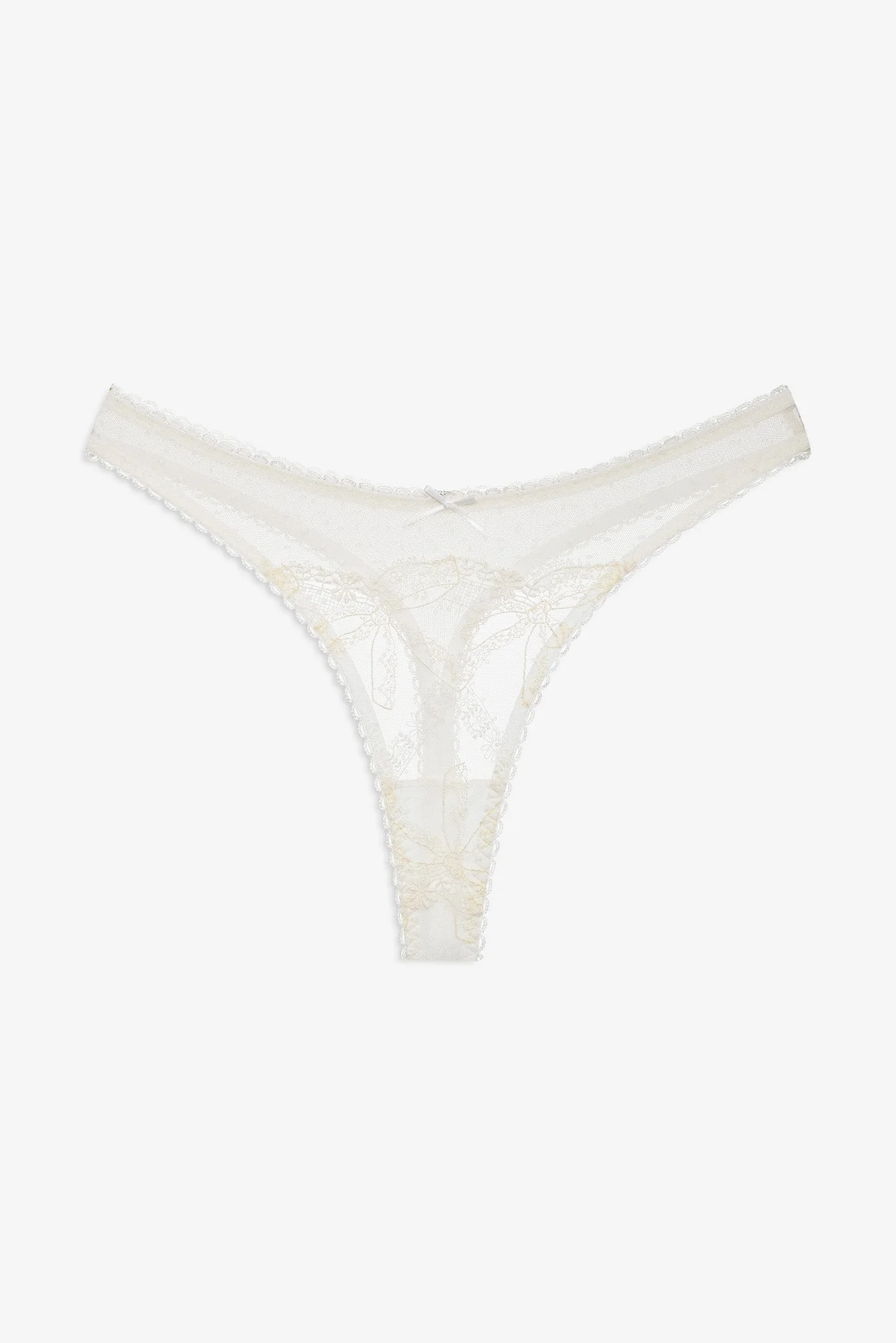 Chantilly Bows Thong Panty - 1
