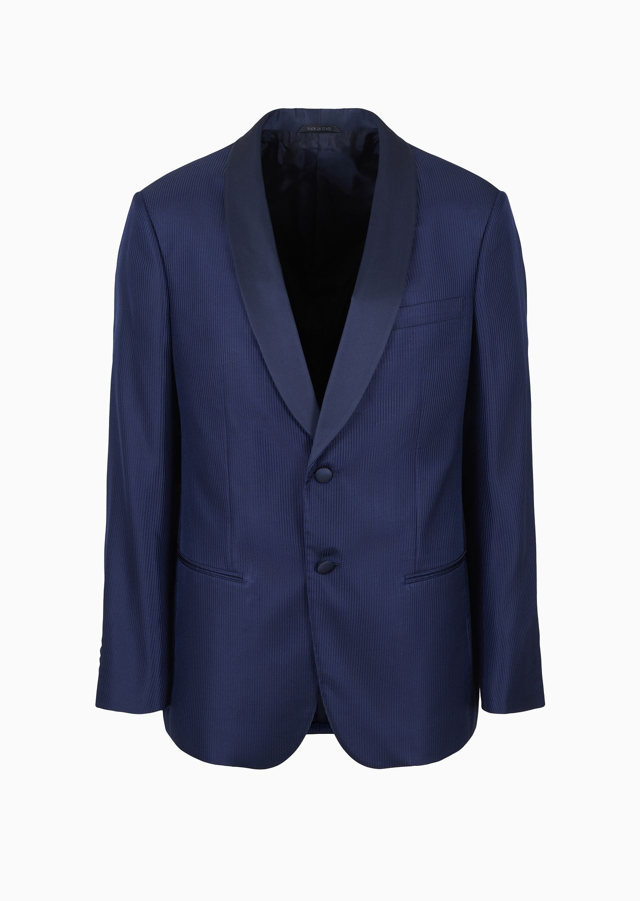Soho line single-breasted tuxedo jacket in silk jacquard - 1