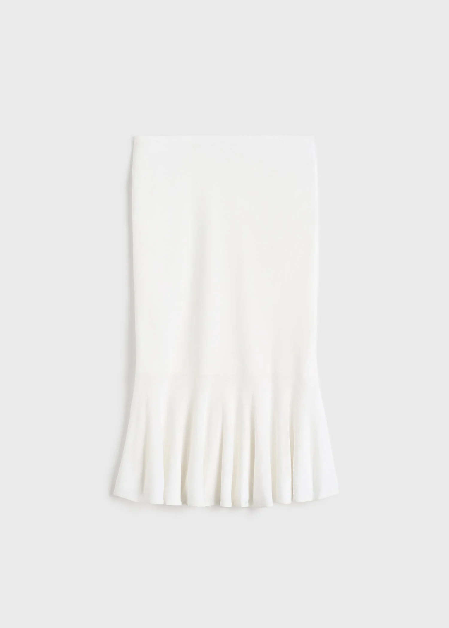 Fluted knit skirt optic white - 1