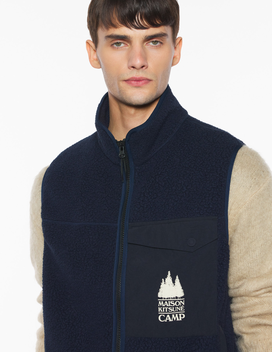 CASUAL FLEECE SLEEVELESS VEST - 4