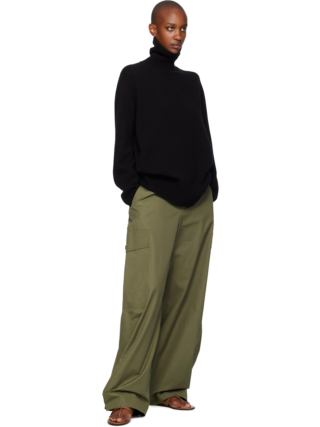 Khaki Stein Trousers - 4