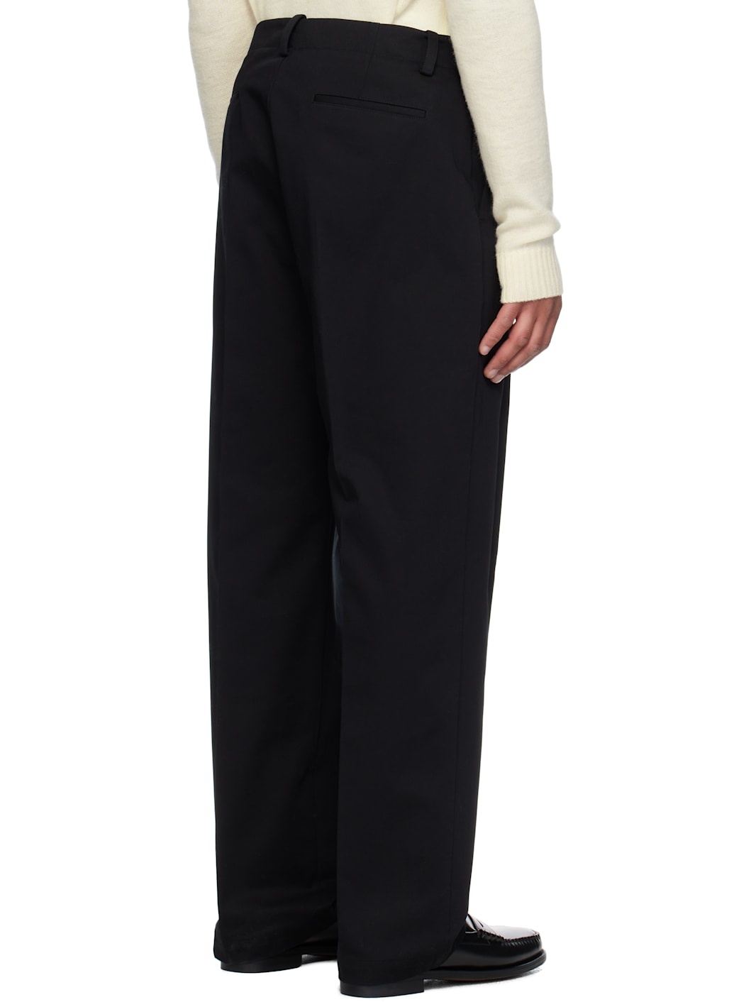 Moncler x FRGMT Hiroshi Fujiwara Black Cotton Gabardine Trousers - 3