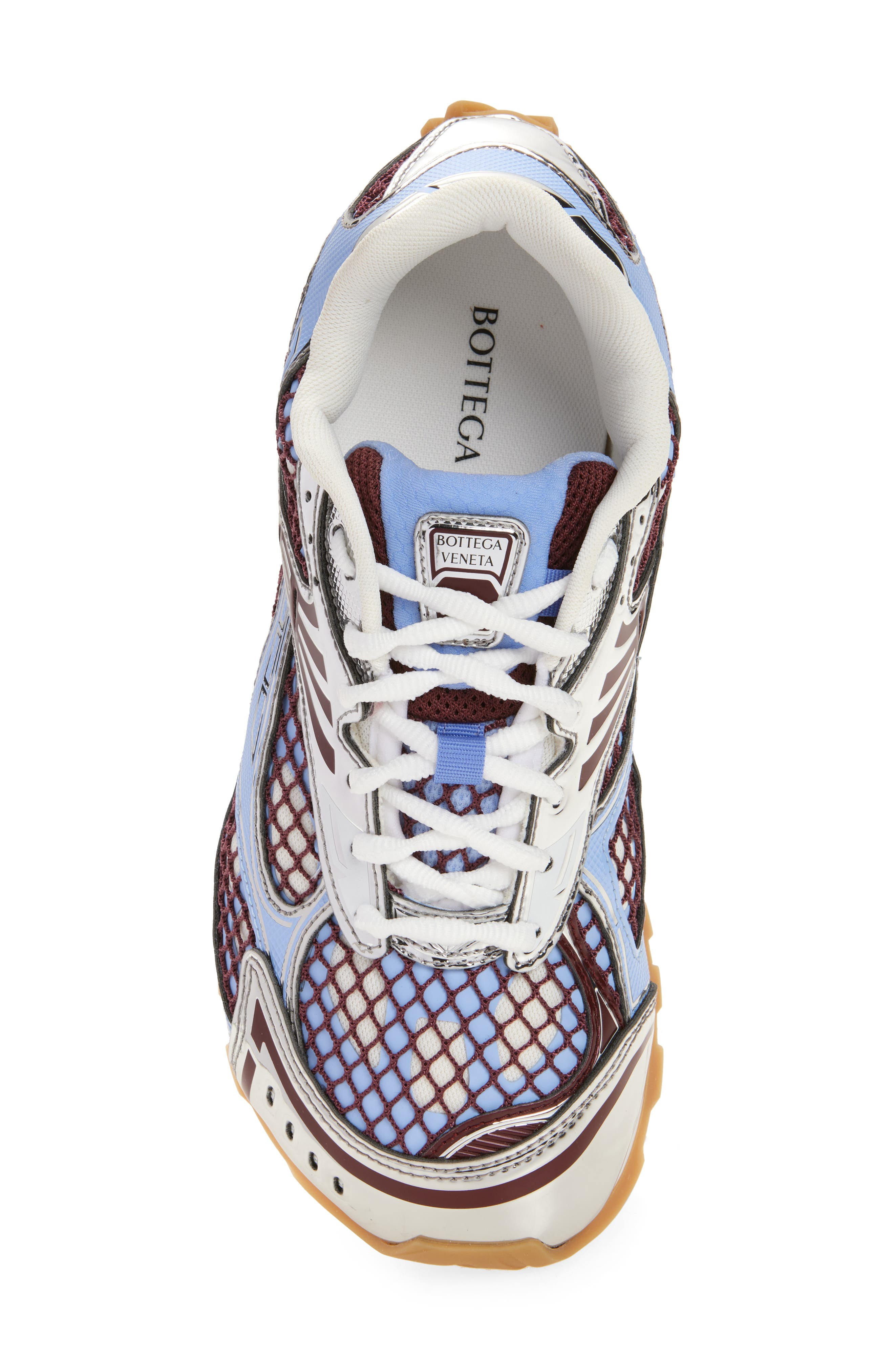 Bottega Veneta Orbit Low Top Sneaker in 4766 Blu Bell/Barolo at Nordstrom - 5