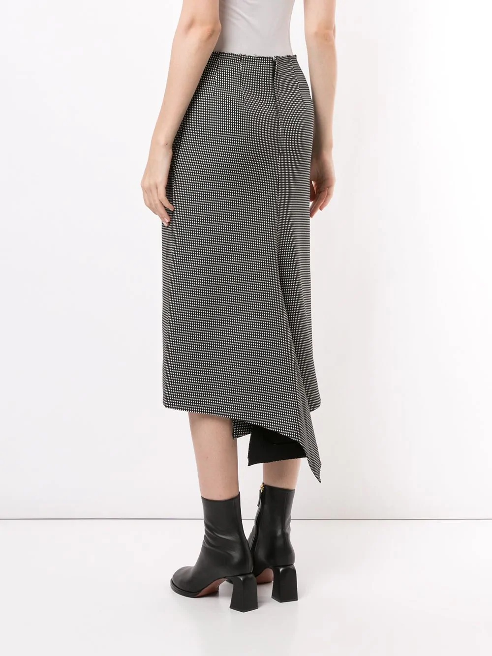 check asymmetric skirt - 4