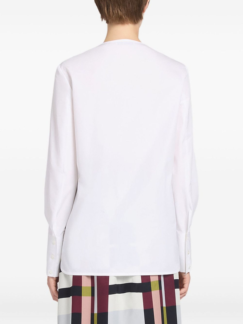asymmetric button cotton shirt 3
