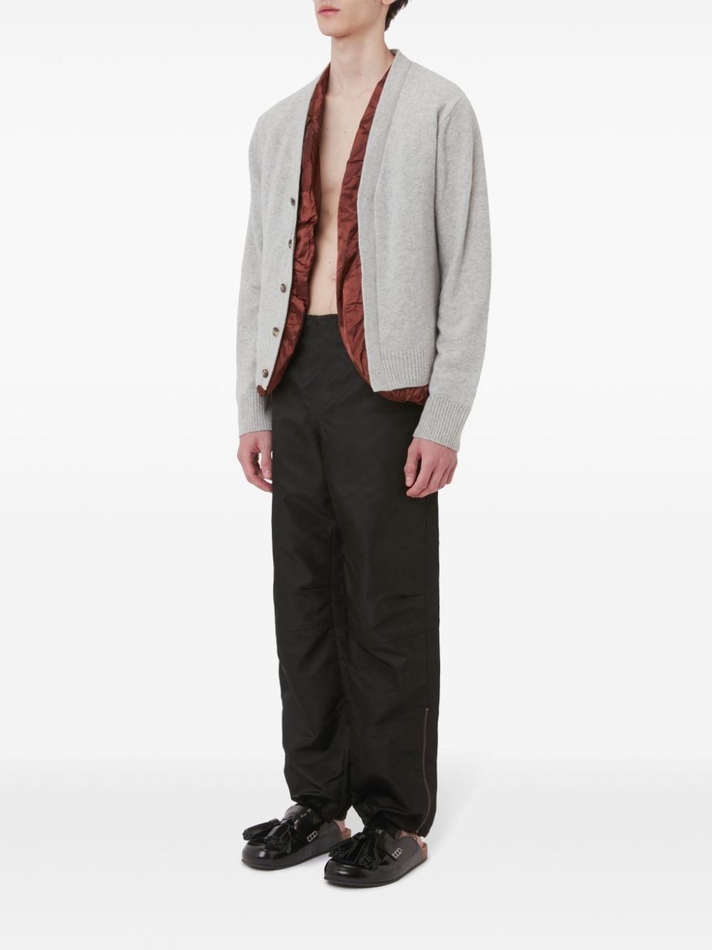 satin-lined cardigan - 2