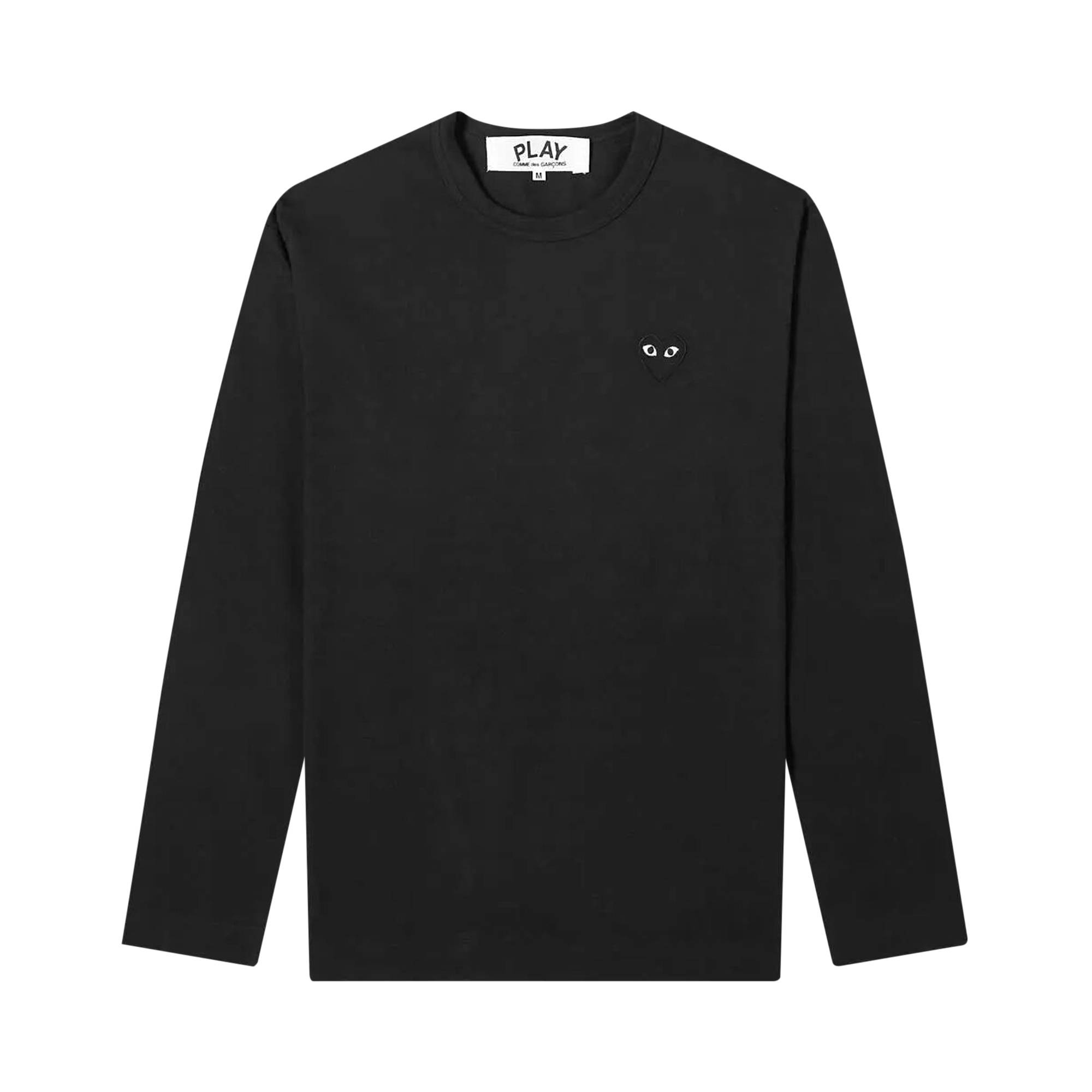 Comme des Garçons PLAY Long Sleeve T-Shirt 'Black' - 1