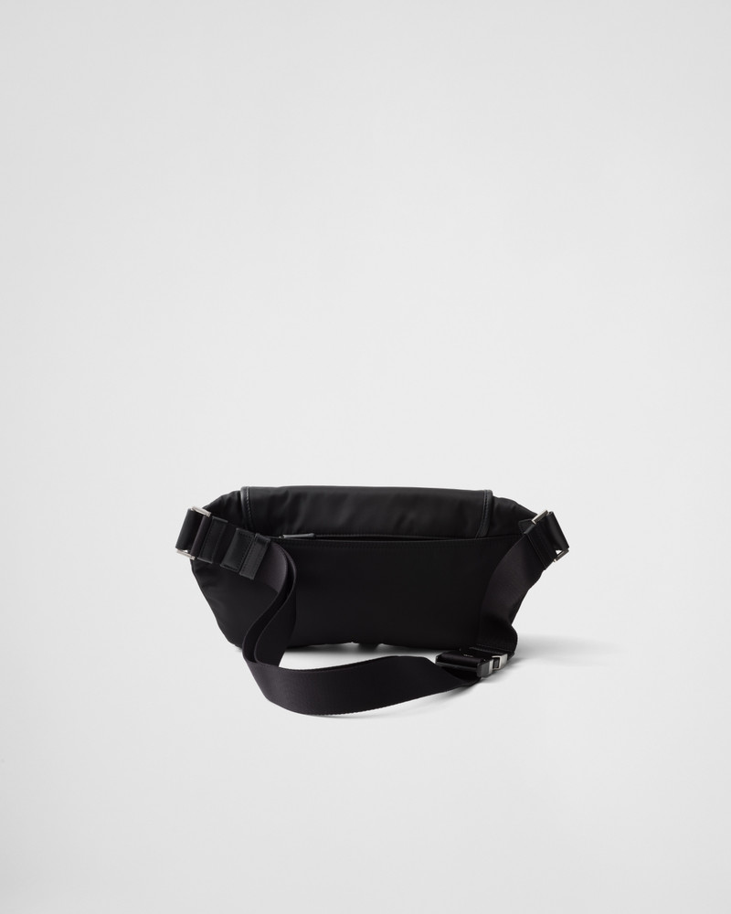 Re-Nylon and leather shoulder bag 4