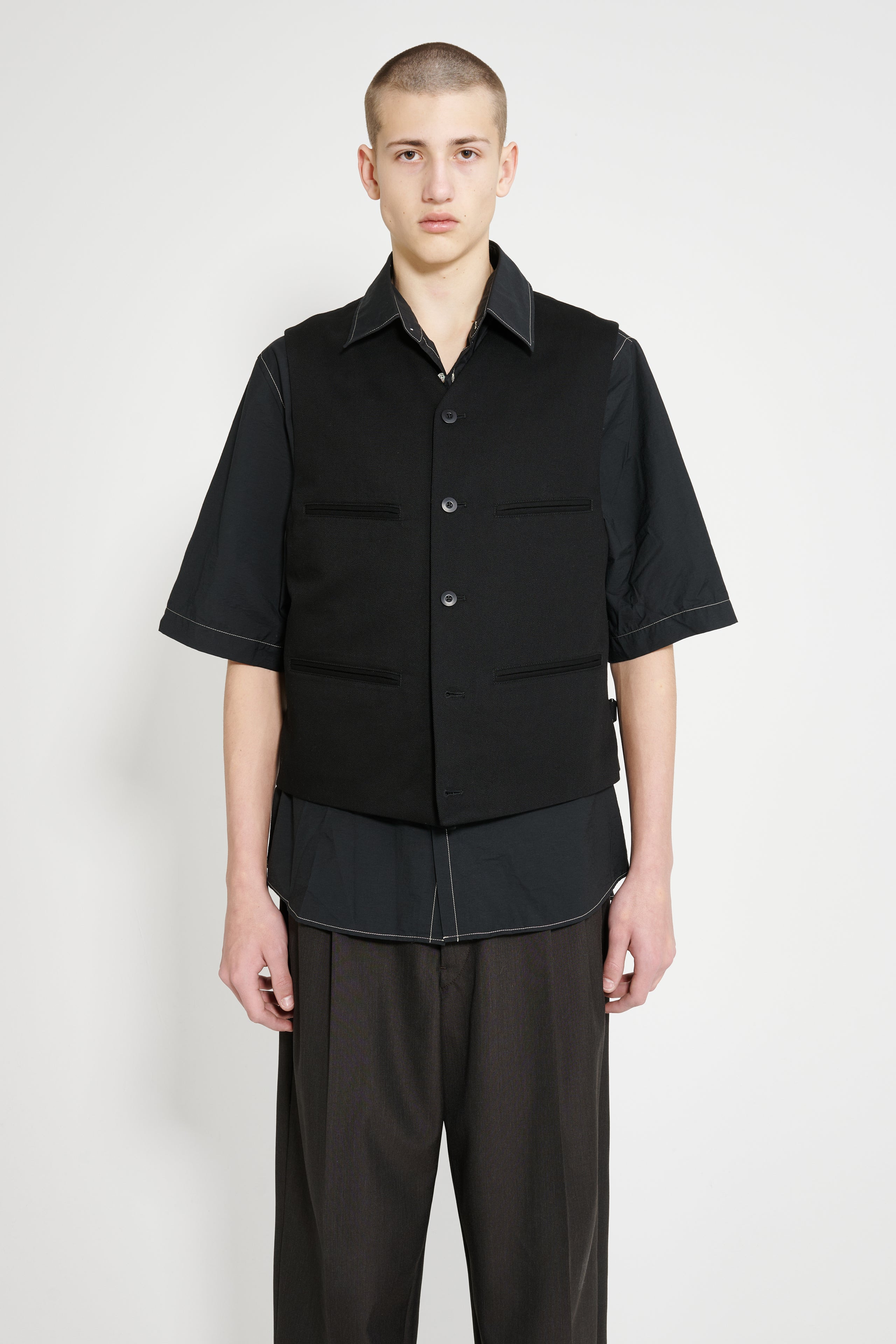 LEMAIRE WAISTCOAT BLACK - 1