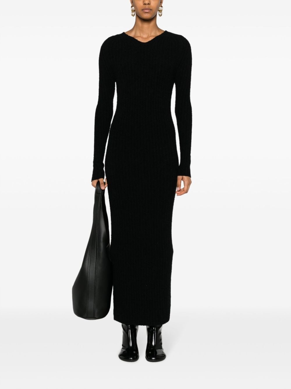 ribbed-knit maxi dress - 2