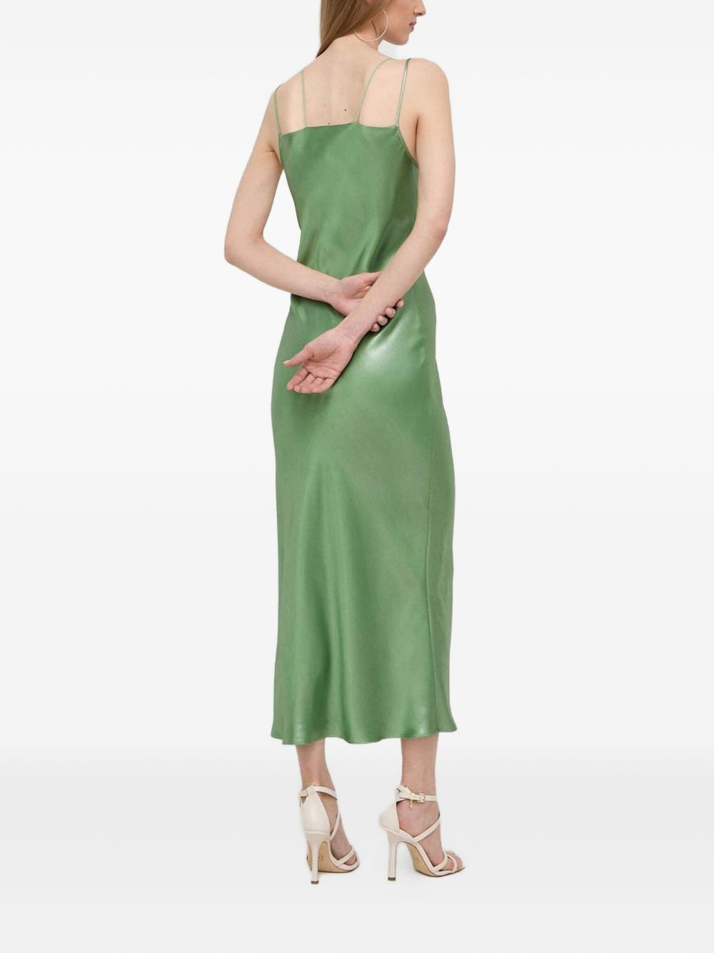 V-neck midi slip dress - 3