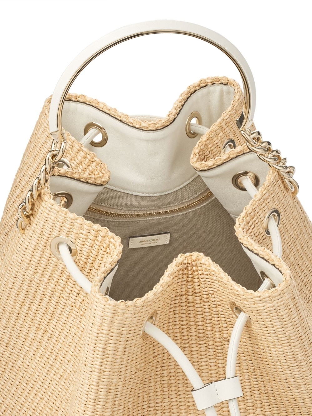 Bon Bon woven bucket bag - 6