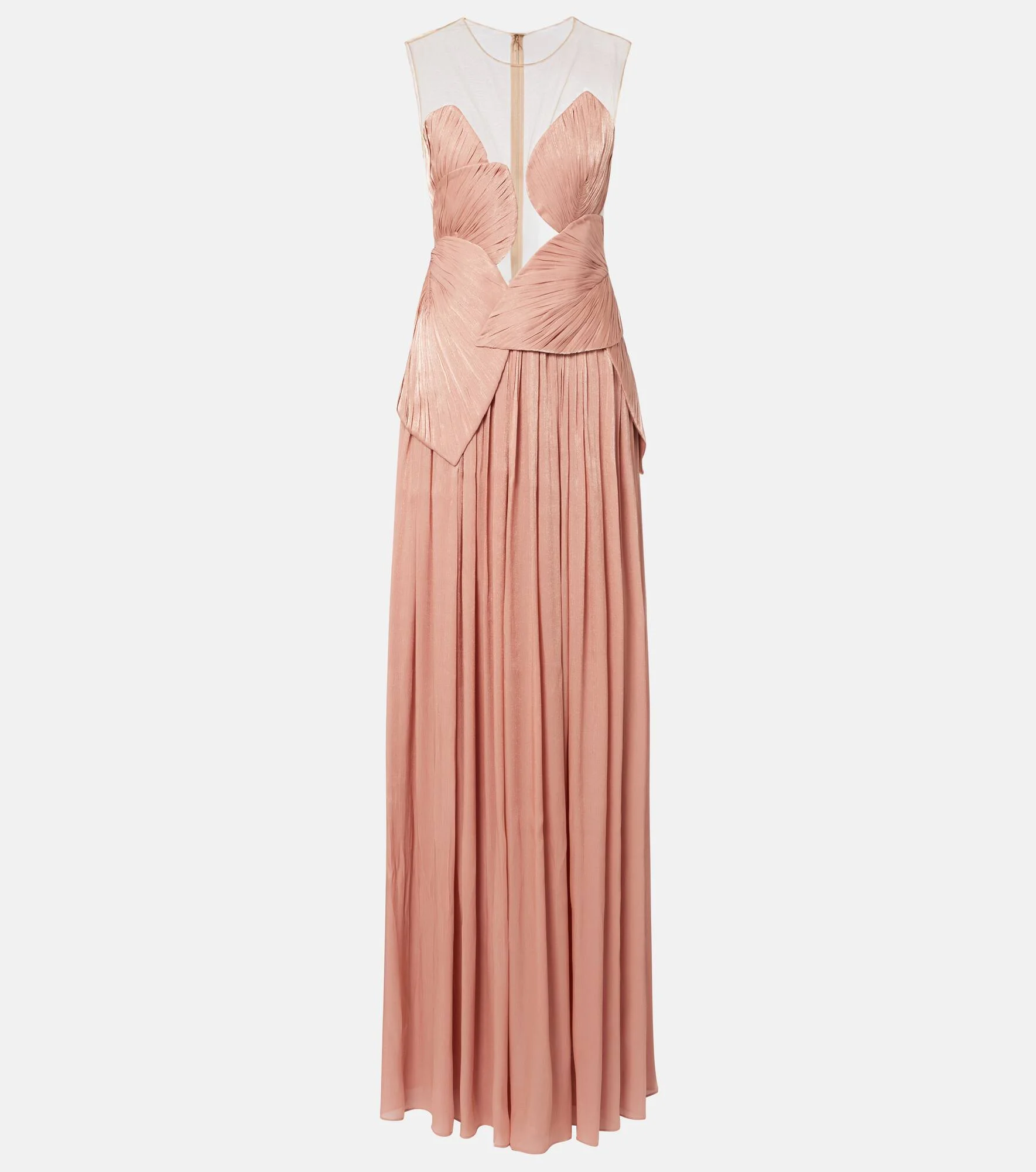 Serenne lamé georgette gown - 1