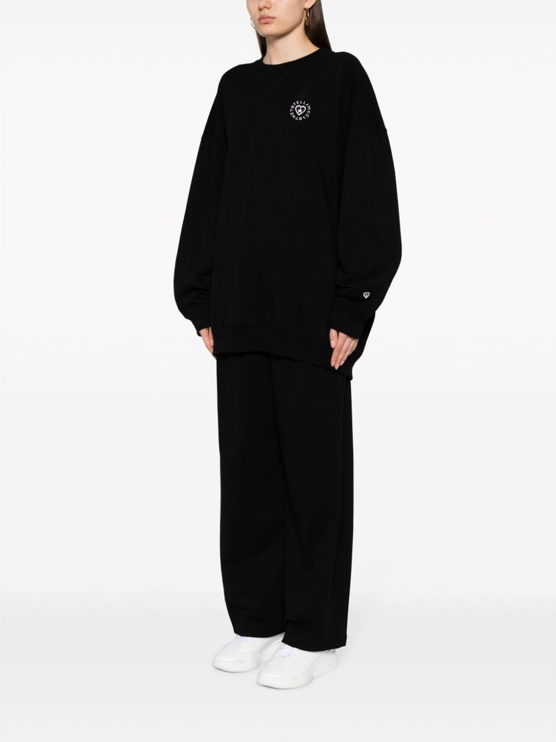 logo-patch cotton sweatshirt 3