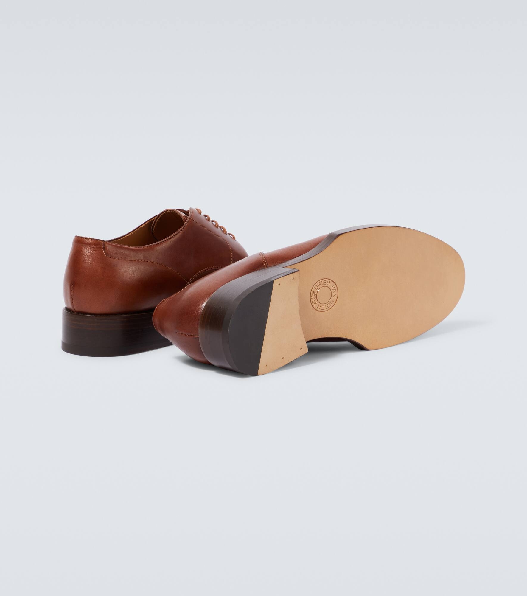 Leather derby shoes - 7