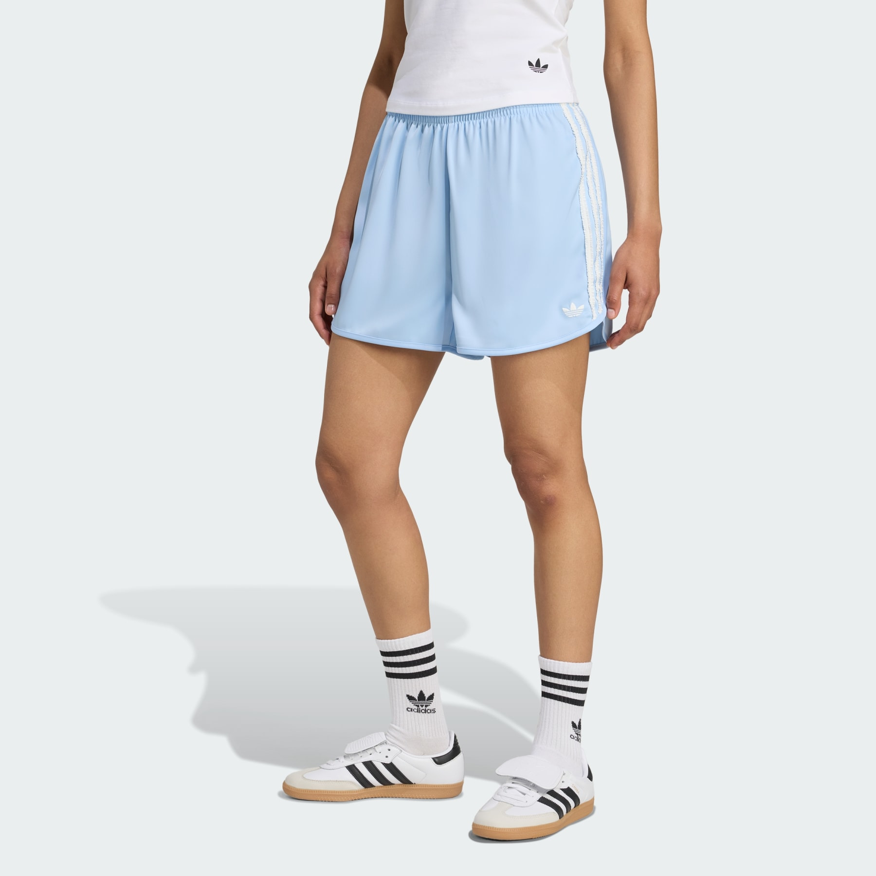 adidas Originals Satin Shorts Ruffle 3-Stripes - 2