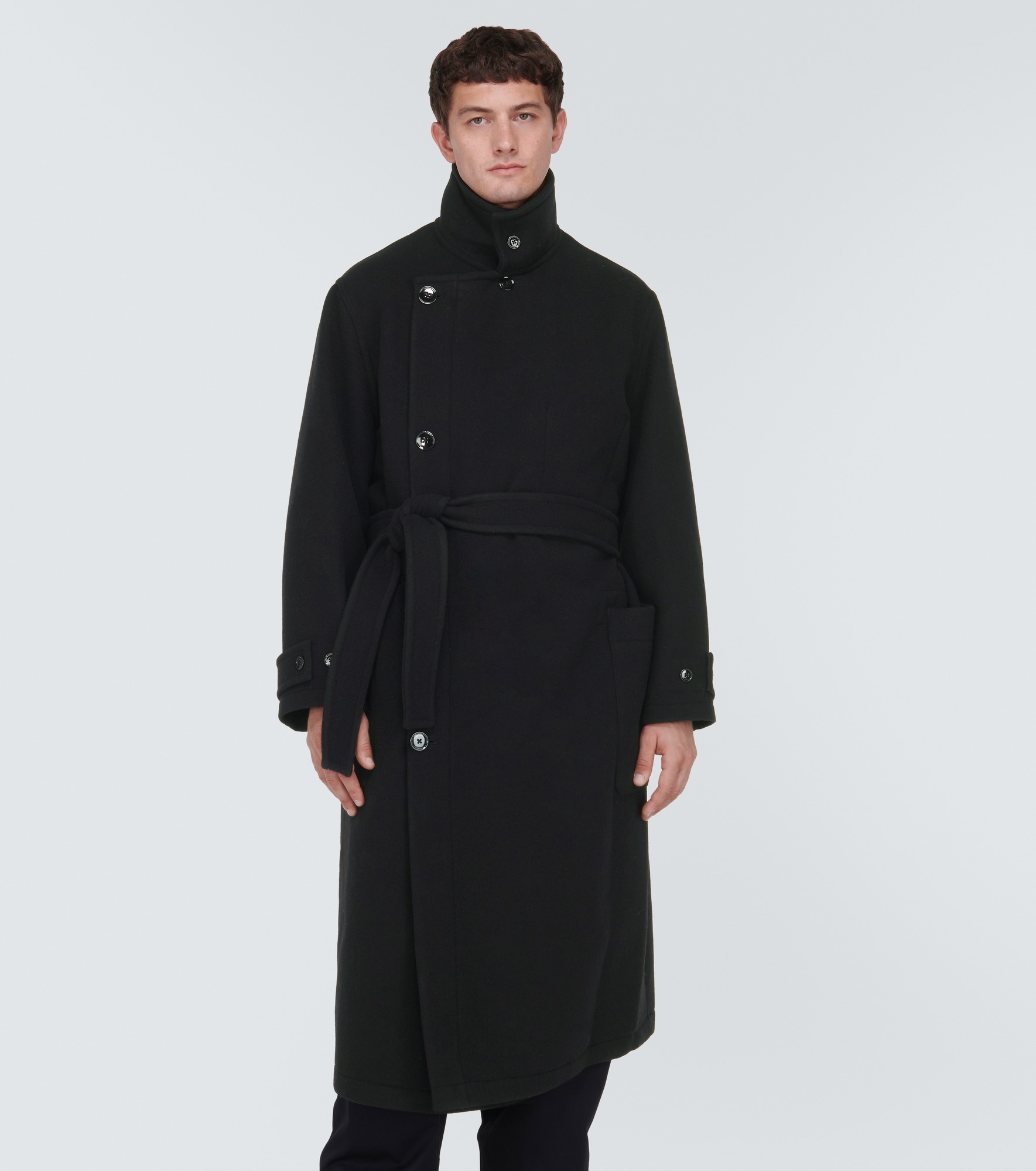 Lemaire Double-sided wool coat | mytheresa | REVERSIBLE