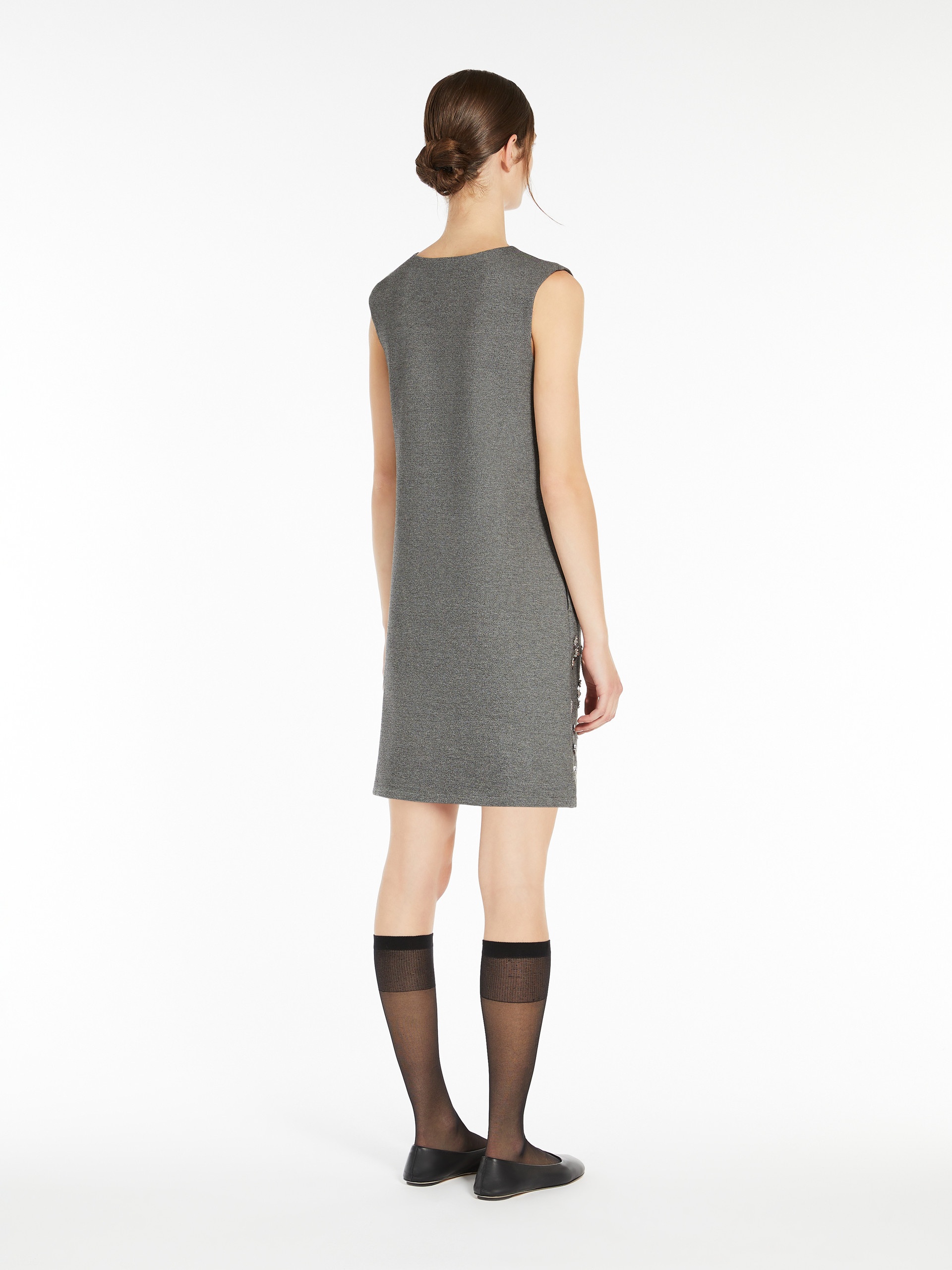 HOT Sequinned jersey dress - 4