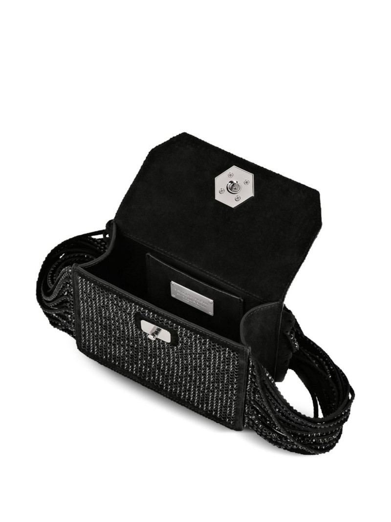 Superheroin crystal-embellished tote bag 4