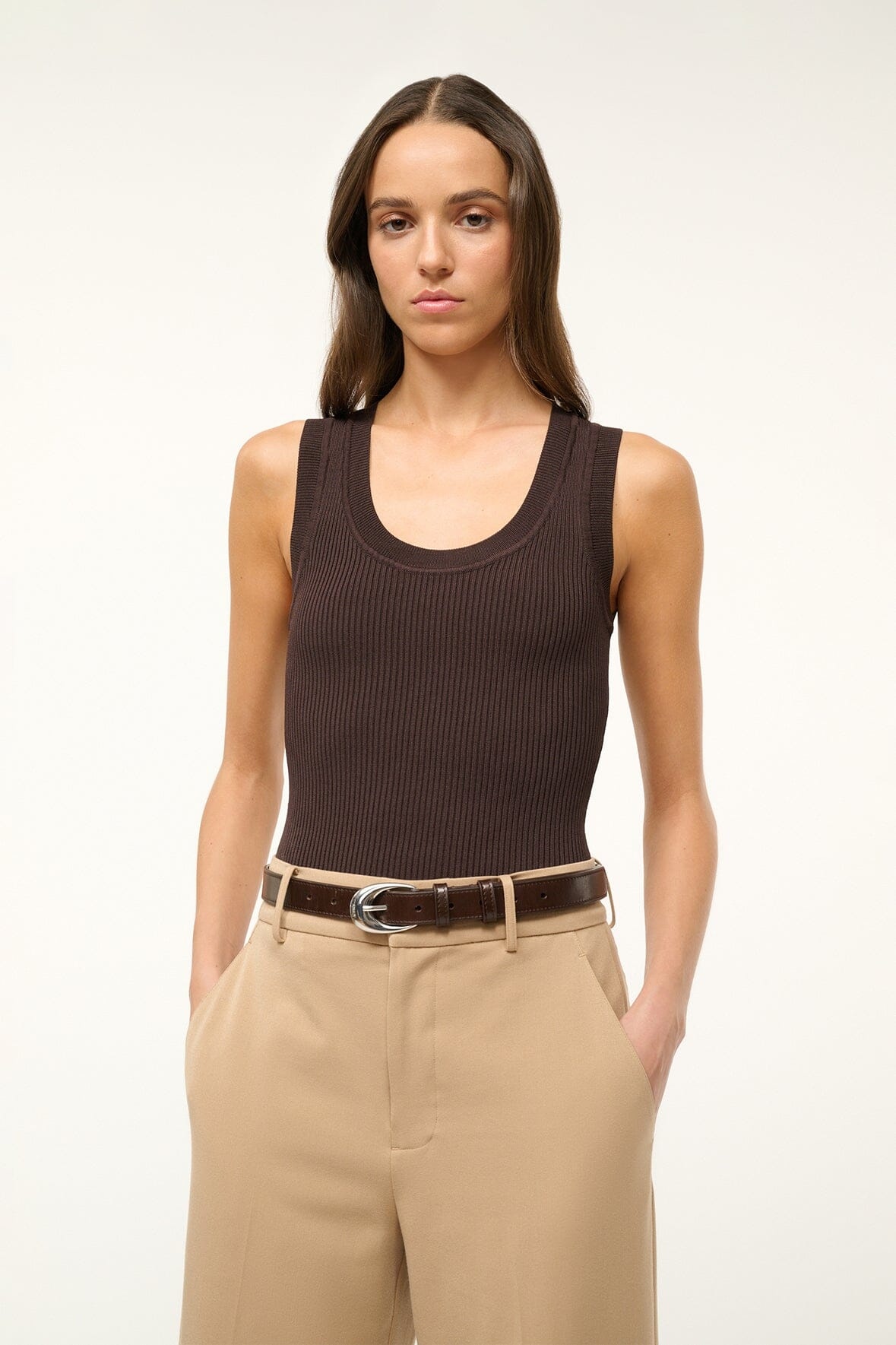 STAUD JULIETTE TOP EARTH - 5