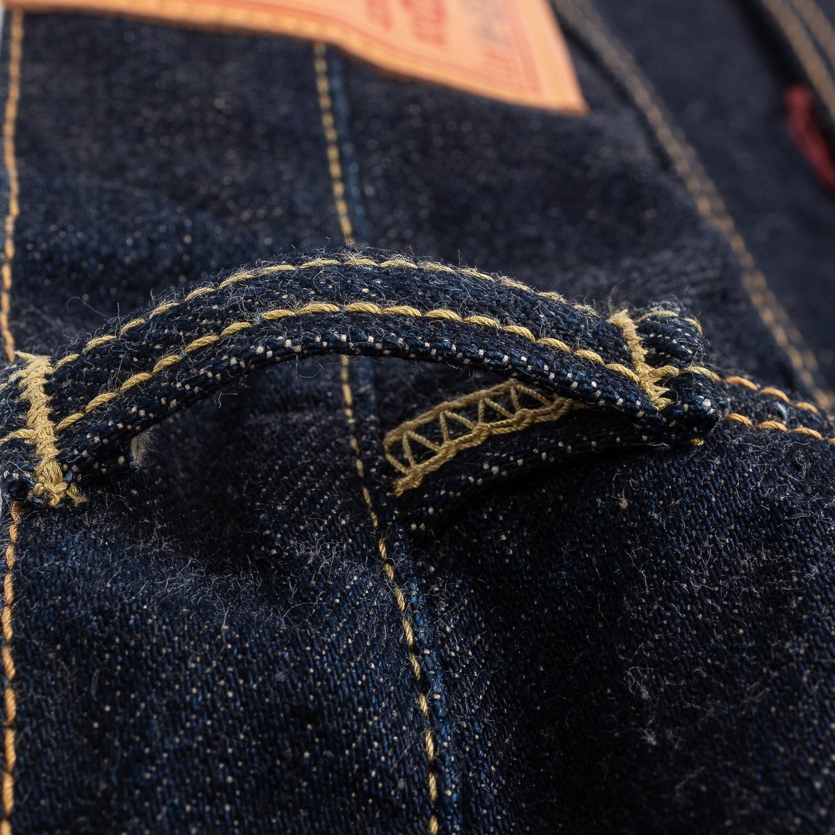 IH-634N 17oz Selvedge Denim Straight Cut Jeans - Natural Indigo - 13
