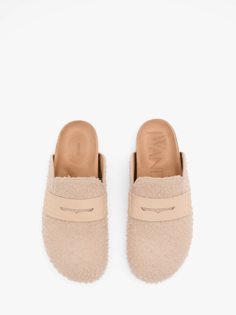 FELT LOAFER MULES 4