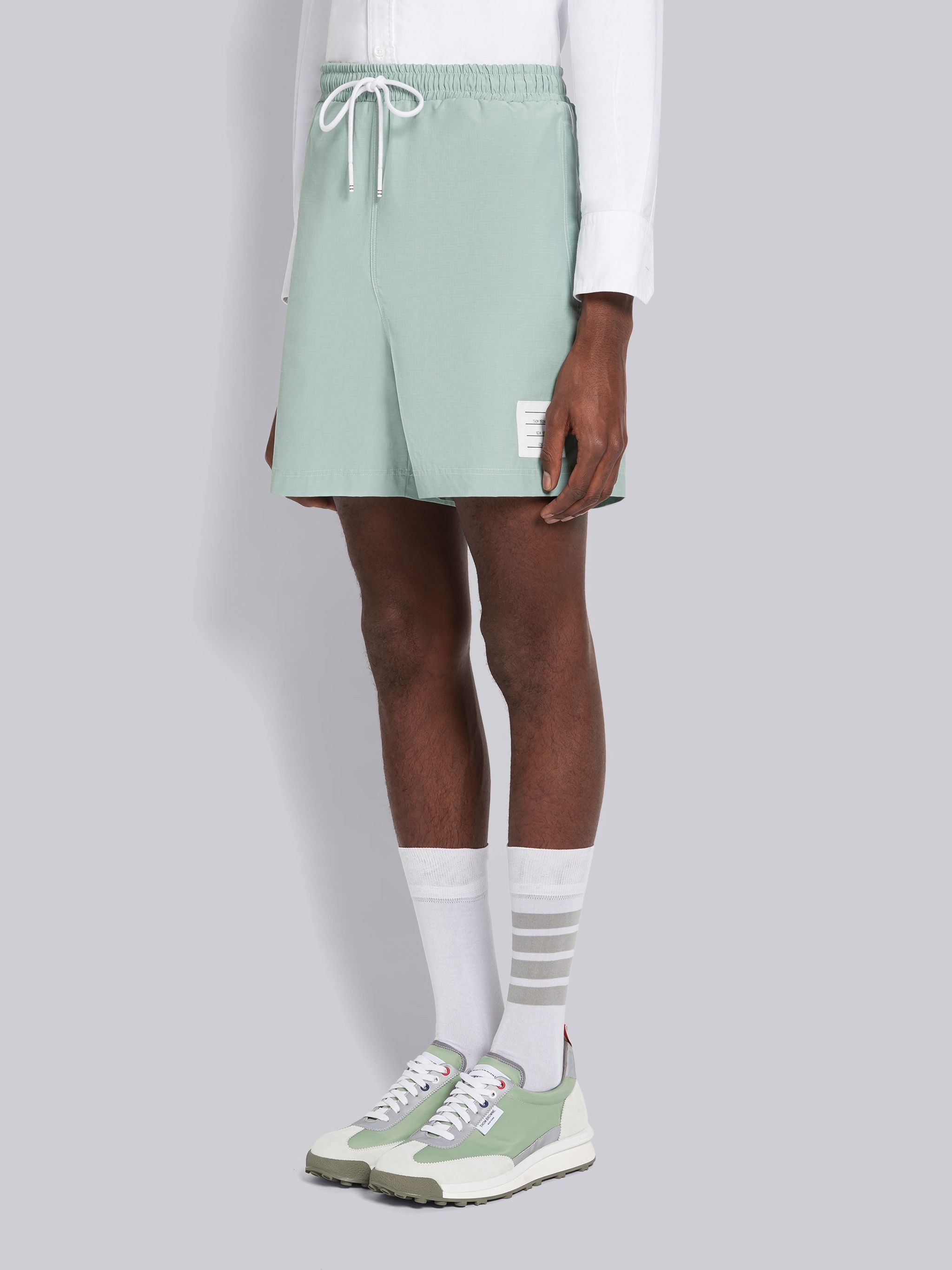 Ripstop Topstitch Track Shorts - 2